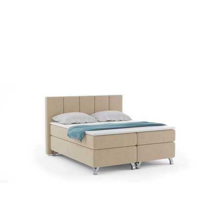 Čalouněná postel ATLANTIC včetně úložného prostoru 180x200 Béžová KOLA