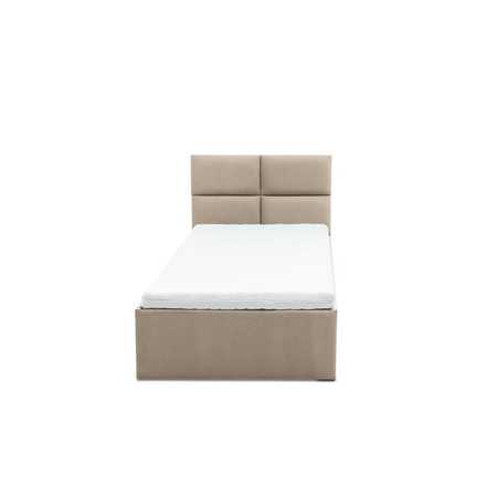 Čalouněná postel MONOS s pěnovou matrací rozměr 90x200 cm Béžová SG-nábytek