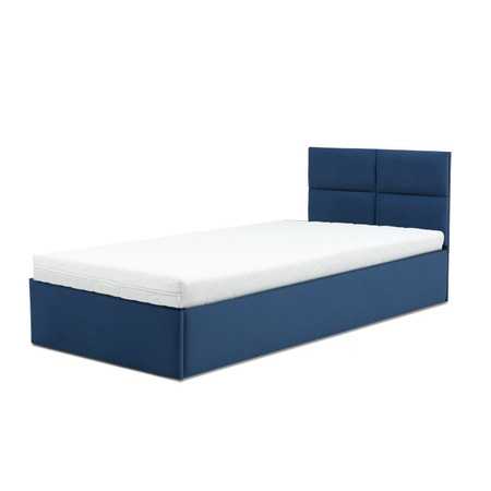 Čalouněná postel MONOS s pěnovou matrací rozměr 90x200 cm Granátová SG-nábytek