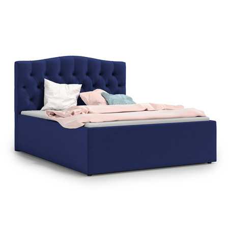 Čalouněná postel RIVA 140x200 cm Modrá KOLA