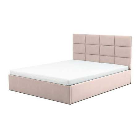 Čalouněná postel TORES s pěnovou matrací rozměr 160x200 cm Béžová SG-nábytek