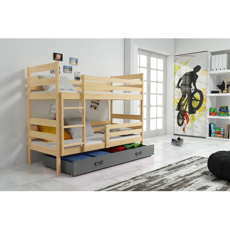 Dětská patrová postel ERYK 160x80 cm v-ruzova-bms Bílá BMS